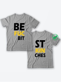 Парные футболки для подруг, сестер с надписью Best bitches/для двоих с принтом