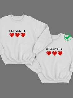 Парные свишоты Player 1 & player 2