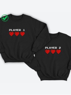 Парные свишоты Player 1 & player 2