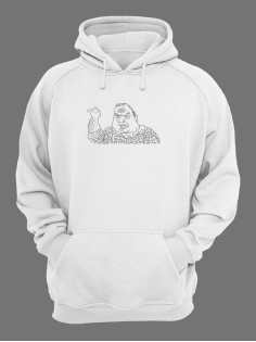 Худи мужское оверсайз с принтом