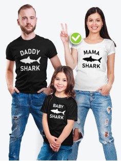 Футболки Family Look Акула baby shark