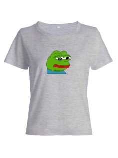 Футболка с прикольным принтом "Лягушка"/Оригинальная, модная и смешная женская с надписью