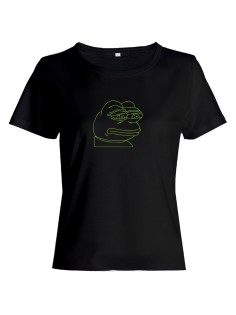 Футболка с прикольным принтом "Лягушка"/Оригинальная, модная и смешная женская с надписью