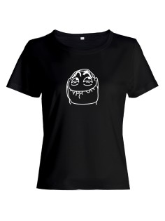 Женская футболка с прикольным принтом "Мем"/Оригинальная, модная и смешная с надписью