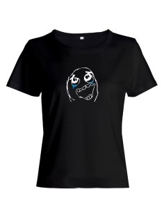 Женская футболка с прикольным принтом "Мем"/Оригинальная, модная и смешная с надписью