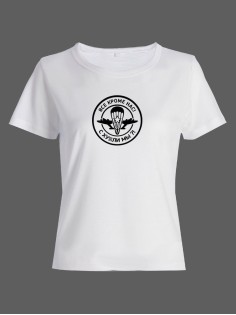 Женская футболка с прикольной надписью "Мы"/Оригинальная, модная и смешная с принтом