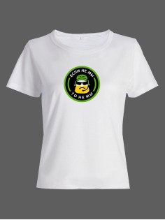 Женская футболка с прикольным принтом "Если"/Оригинальная, модная и смешная с надписью