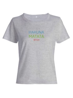 Женская футболка с прикольной надписью "Hakuna"/Оригинальная, модная и смешная с принтом