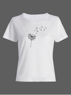 Женская футболка с прикольной надписью Одуванчик/Оригинальная, модная и смешная с принтом