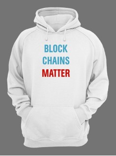 Женское худи со смешным принтом "Block Chains Matter"/ Забавный принт