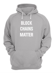 Женское худи со смешным принтом "Block Chains Matter"/ Забавный принт