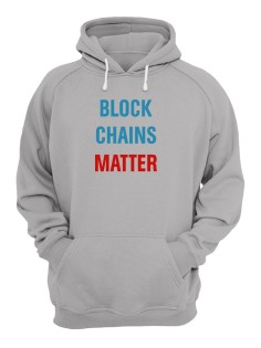Женское худи со смешным принтом "Block Chains Matter"/ Забавный принт