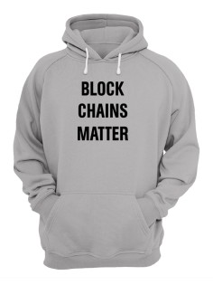 Женское худи со смешным принтом "Block Chains Matter"/ Забавный принт