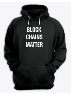 Женское худи со смешным принтом "Block Chains Matter"/ Забавный принт
