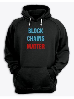 Женское худи со смешным принтом "Block Chains Matter"/ Забавный принт