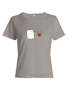 Женская футболка со смешной надписью "It's a tea shirt"/Смешная