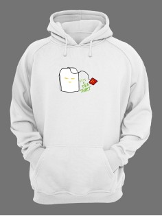 Женское худи со смешным принтом "It's a tea shirt"/ Забавный принт