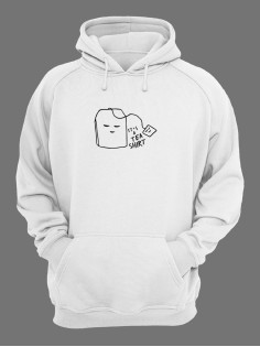 Женское худи со смешным принтом "It's a tea shirt"/ Забавный принт