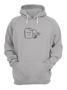 Женское худи со смешным принтом "It's a tea shirt"/ Забавный принт