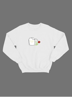 Мужской свитшот со смешным принтом "It's a tea shirt"/ Забавная толстовка без капюшона