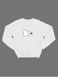 Женский свитшот с прикольным принтом "It's a tea shirt"/Прикольный