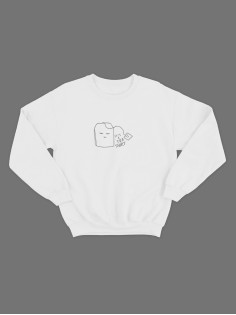 Женский свитшот с прикольным принтом "It's a tea shirt"/Прикольный