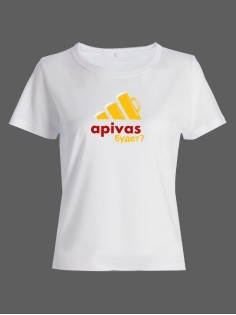 Женская футболка со смешной надписью "apivas будет"/Смешная