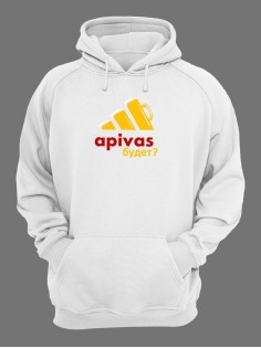 Худи мужское оверсайз с принтом apivas