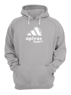 Худи мужское оверсайз с принтом apivas