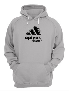 Худи мужское оверсайз с принтом apivas