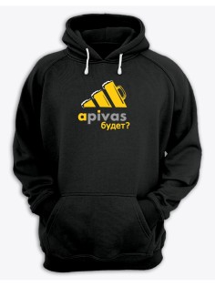 Худи мужское оверсайз с принтом apivas