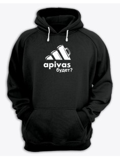 Худи женское оверсайз с принтом apivas