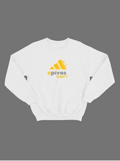 Мужской свитшот со смешным принтом "apivas будет"/ Забавная толстовка без капюшона