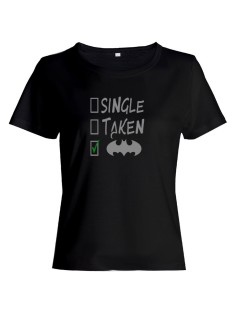 Женская футболка со смешной надписью "Single Taken"/Смешная