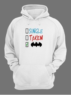 Худи женское оверсайз с принтом Бэтмен