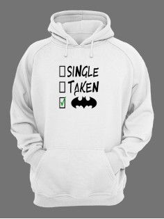 Худи женское оверсайз с принтом Бэтмен