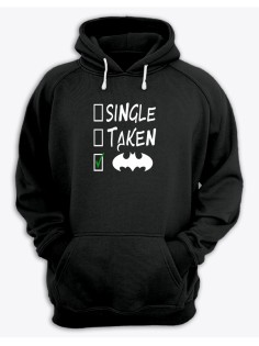 Худи женское оверсайз с принтом Бэтмен