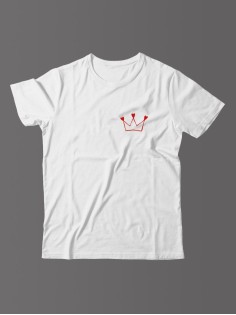 Футболка для мужчины с оригинальной надписью "Корона"/Прикольная