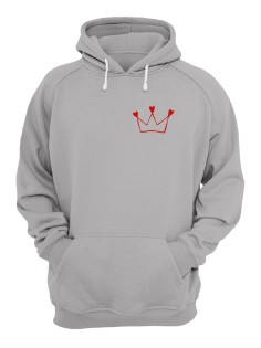 Худи мужское оверсайз с принтом Корона