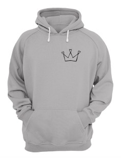 Худи мужское оверсайз с принтом Корона