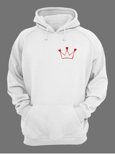 Худи женское оверсайз с принтом Корона