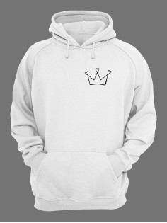 Худи женское оверсайз с принтом Корона