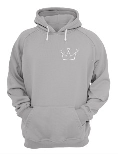 Худи женское оверсайз с принтом Корона