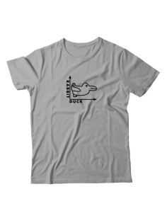Футболка для мужчины с оригинальной надписью "Rabbit Duck" Прикольная футболка