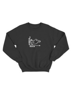 Женский свитшот с прикольным принтом "Rabbit Duck"/Прикольный