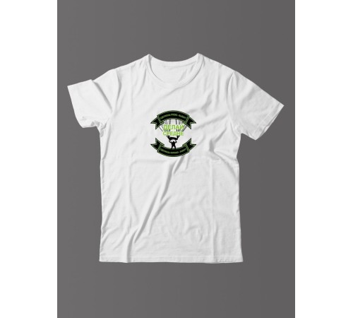 Футболка для мужчины с оригинальной надписью "Делай средне"/Прикольная