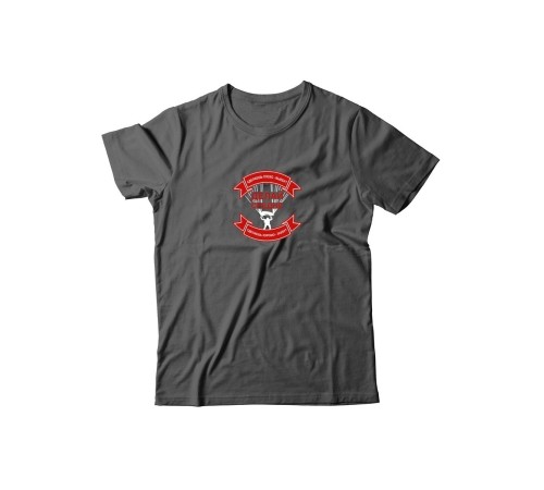 Футболка для мужчины с оригинальной надписью "Делай средне"/Прикольная