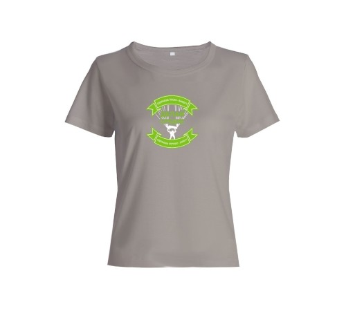 Женская футболка со смешной надписью "Делай средне"/Смешная