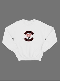 Женский свитшот с прикольным принтом "Делай средне"/Прикольный