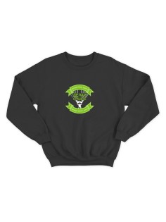 Женский свитшот с прикольным принтом "Делай средне"/Прикольный